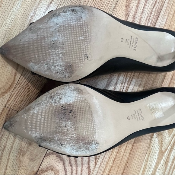 Schutz Black and Rhinestone Pumps - Picture 6 of 6